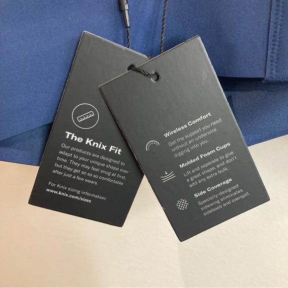 KNIX Sz  7+ Wingwoman No Underwire Padded Adjustable Straps Bra New with Tags - Picture 9 of 9